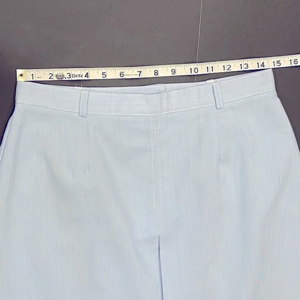 🛑🛑SOLD Vintage 70s Blue Pinstripe Ship n Shore Skirt - Picture 6 of 16